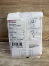 Back of Lilly's Love 2-pack toy hammock package showing warning label and hanging diagram on wood background