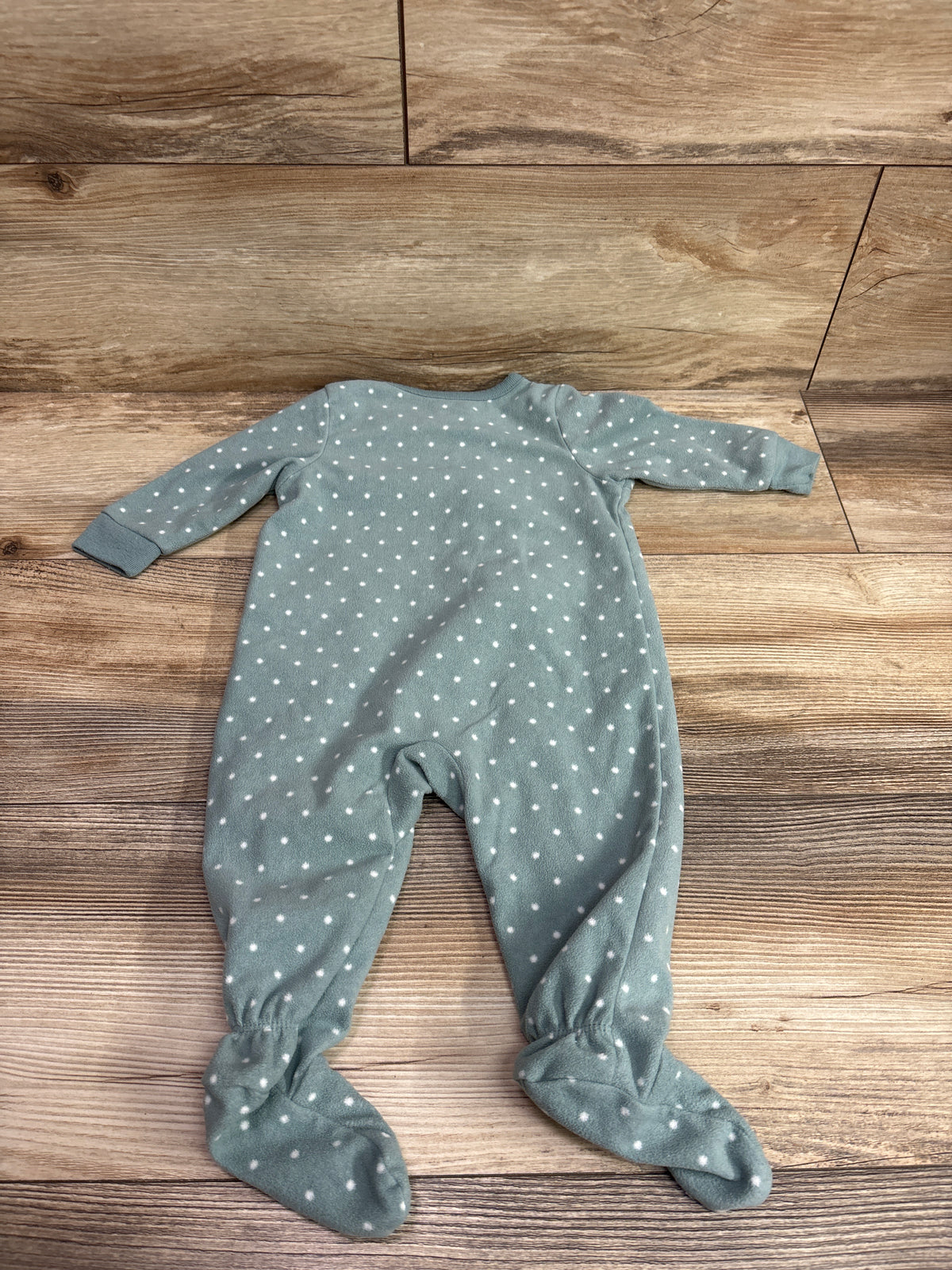Carter's Polka Dot Blanket Sleeper Green sz 6m