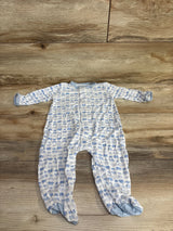 Magnetic Me Dancing Elephants Footie White sz 3-6m