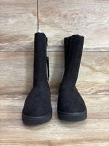 NEW Cat & Jack Natalia Tall Shearling Style Boots Black sz 13c