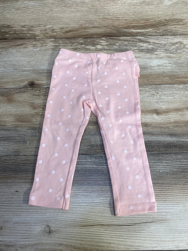 Pekkle Polka Dot Leggings Pink sz 18m - Me n Mommy To Be