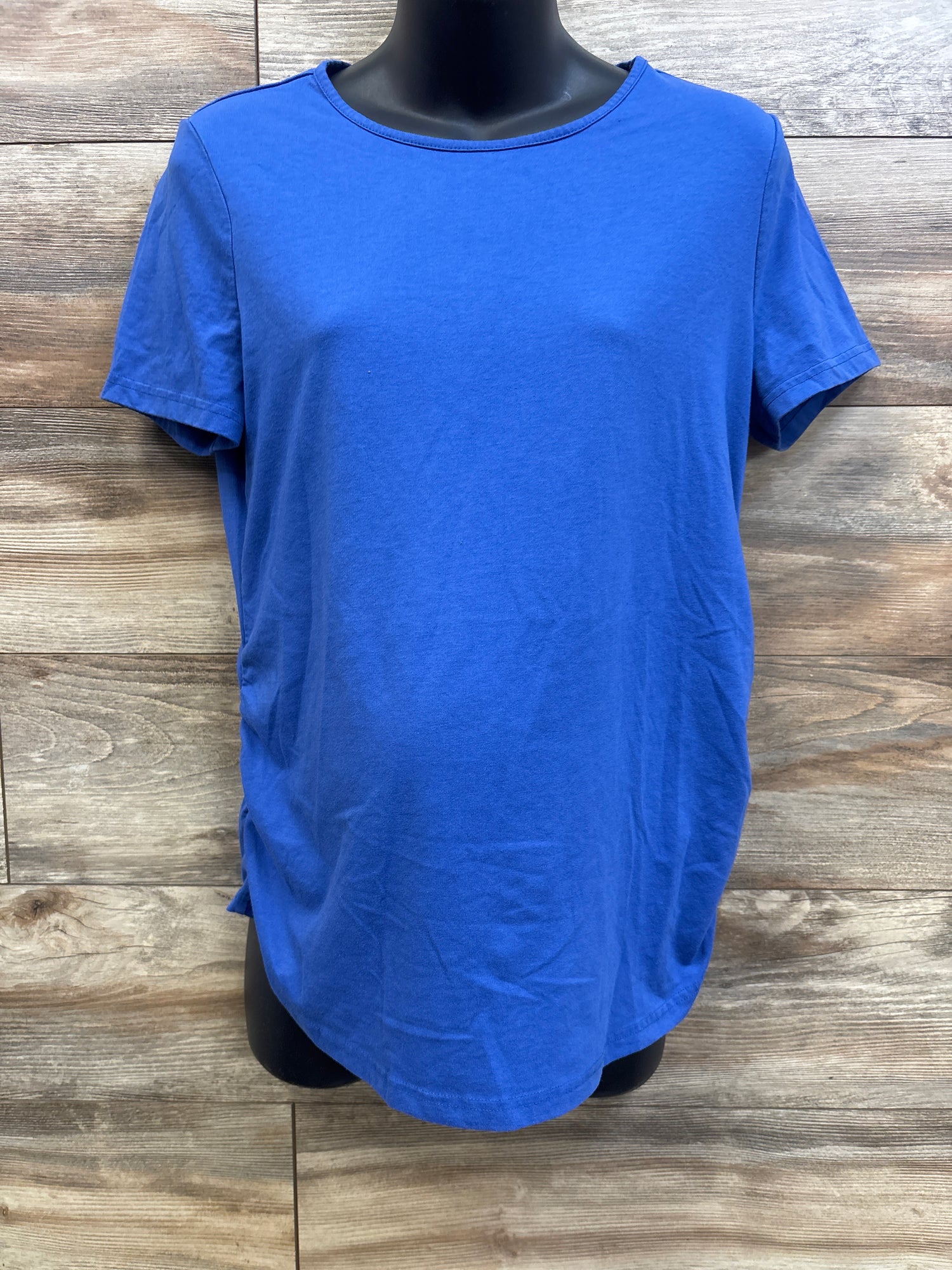 Shein Maternity Ruched Shirt Blue sz XL