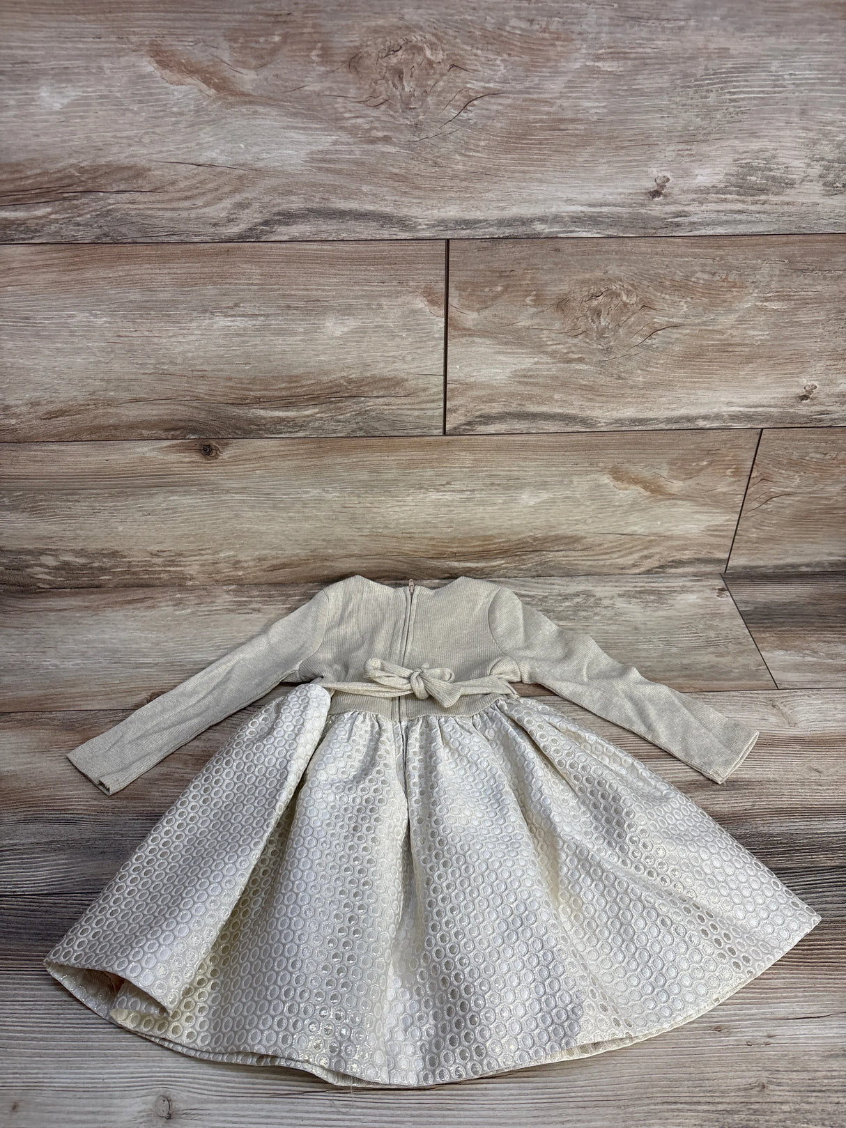 Bonnie Baby Long Sleeve Dress Gold sz 24m
