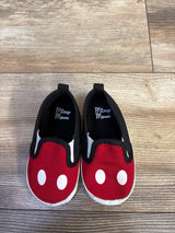 Disney Mickey Mouse Soft Sole Shoes Black/Red sz 4c