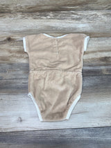 Quincy Mae Beige Terry Retro Romper sz 6-12m - Me 'n Mommy To Be