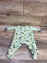 Star Wars Baby Yoda Plush Footed Coverall Green sz 3-6m