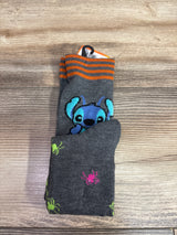 NEW Disney Lilo & Stitch Halloween Knee High Socks Grey sz 4-10c