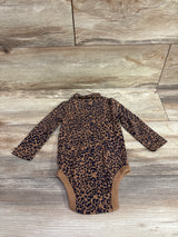 Baby Gap Long Sleeve Leopard Bodysuit Brown sz 6-12m