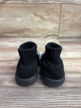 Morendl Floral Sock Shoes Black sz 4.5c