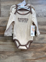 NEW Baby Gear 3pk Bodysuits Beige sz 6-9m