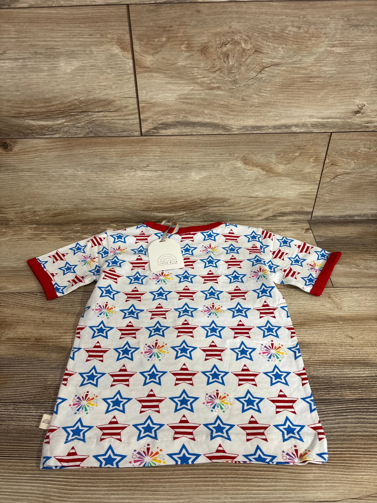 NEW Little Bird Super Sparkler Shirt White sz 3-4Y