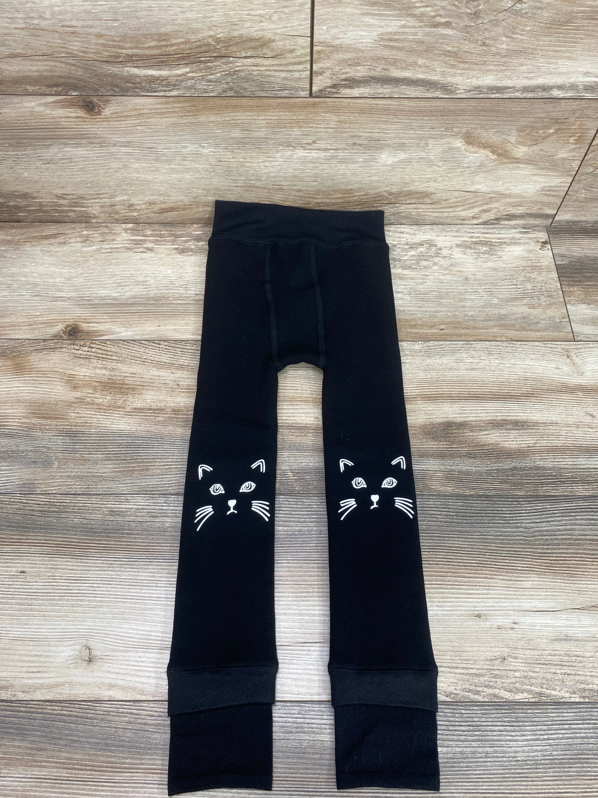 Fleece Lined Cat Tights Black sz 4-5T