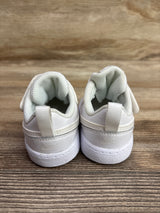 Nike Court Borough Low 2 TD 'Triple White' Sneakers sz 3c