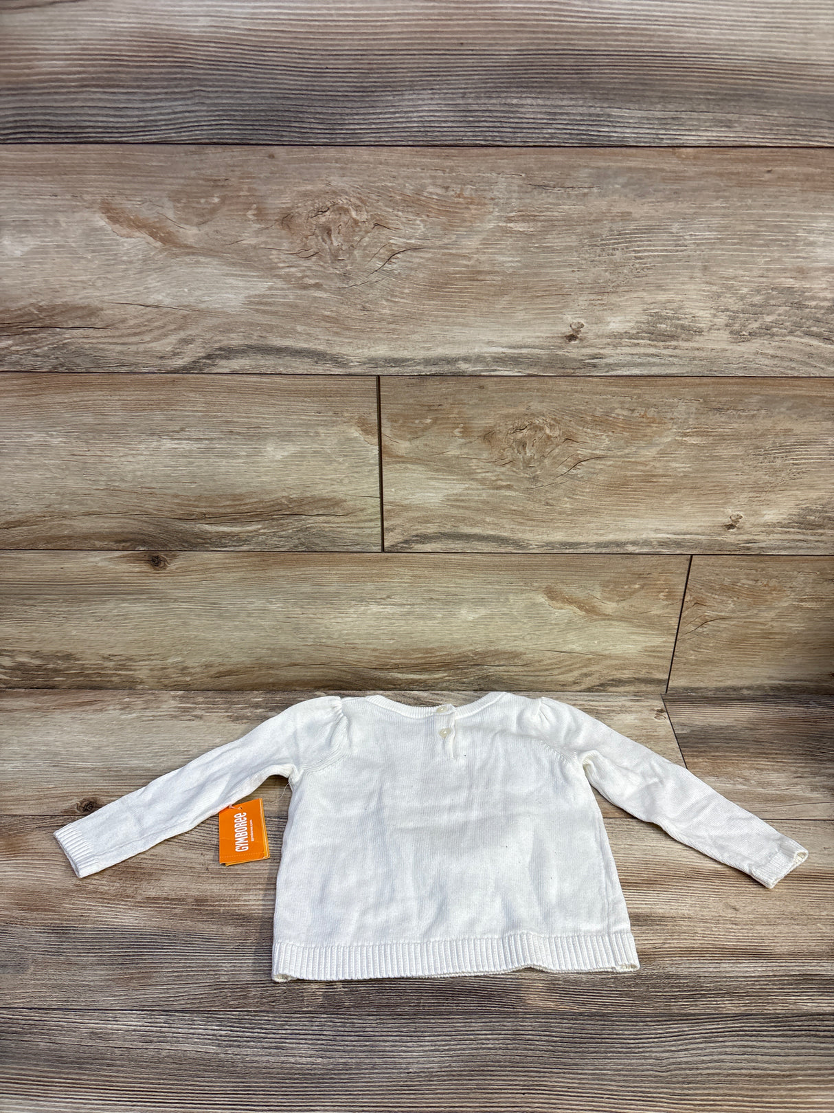 NEW Gymboree Embroidered Sunflower Sweater White sz 18-24m