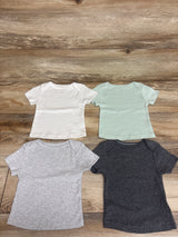 Cloud Island 4pk Short Sleeve Shirts Grey sz 6-9m