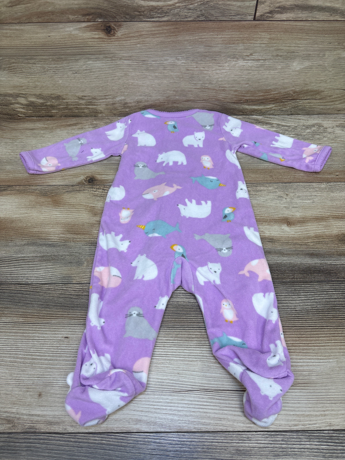 Just One You Animal Blanket Sleeper Purple sz 6m