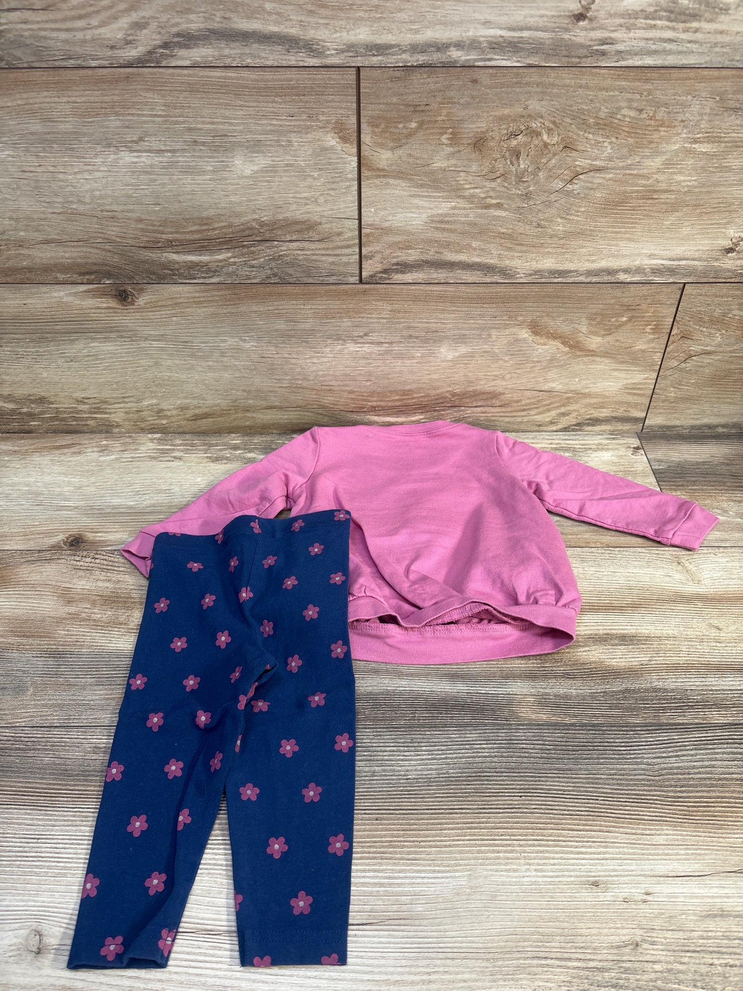 Just One You 2pc Sweet As Can Be Sweatshirt & Leggings Set Pink sz 12m