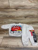 Disney Pixar Cars 2pc Pullover Sweatshirt & Pants Set Grey sz 2T