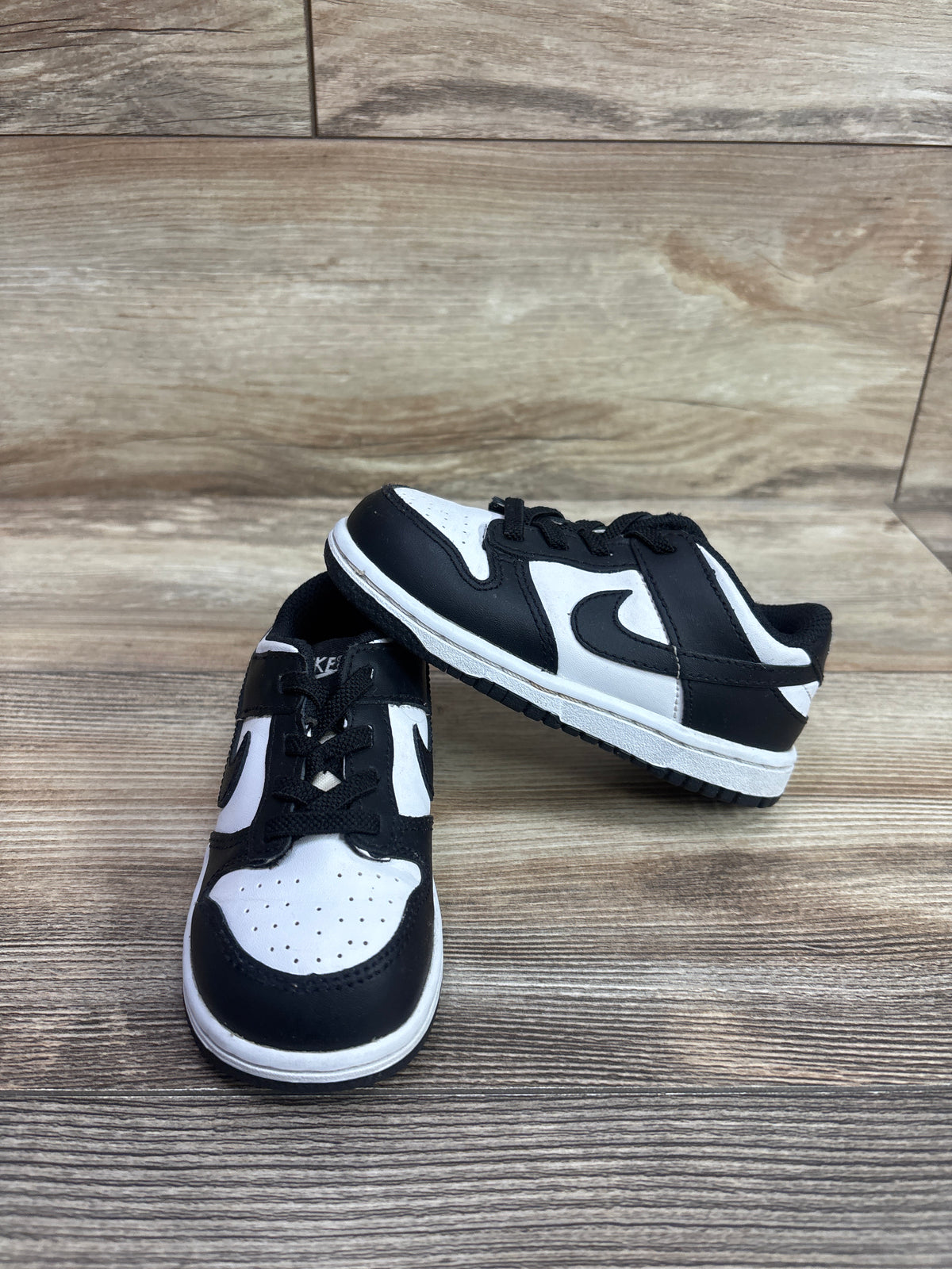 Nike Dunk Low TD 'Black White' Sneakers sz 8c