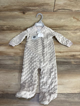 NEW Kyle + Deena So Adorable Minky Dot Sleeper Grey sz 3-6m