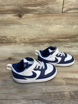Nike Court Borough Low 2 TD 'White Signal Blue' Sneakers sz 8c