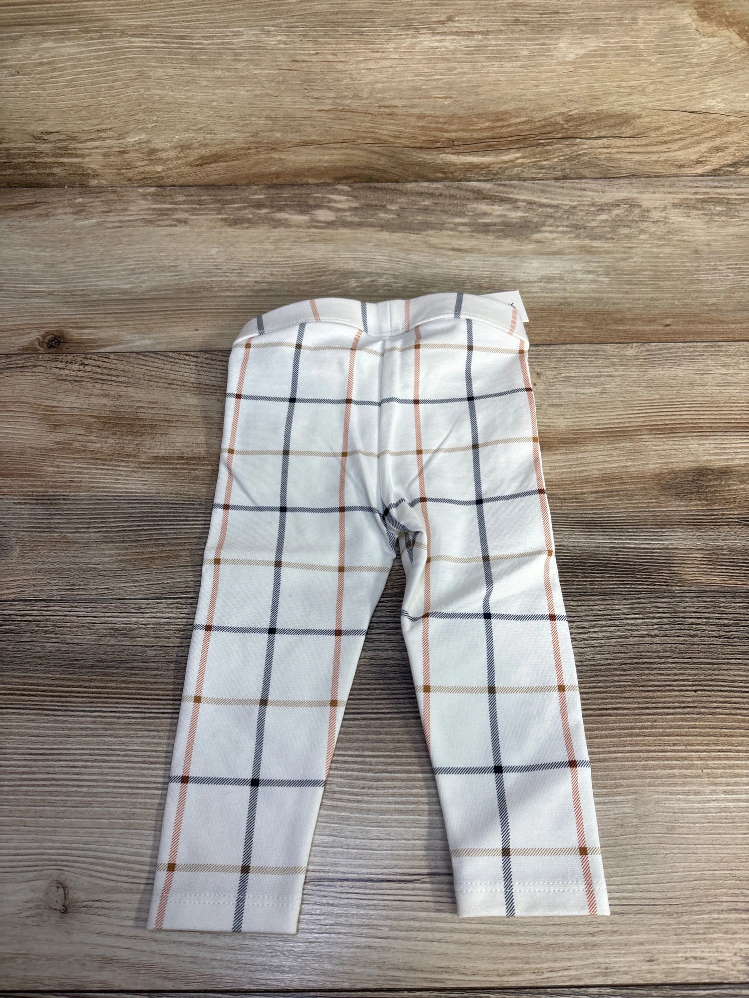 NEW Janie & Jack Plait Button Ponte Pants in Jet Ivory sz 6-12m