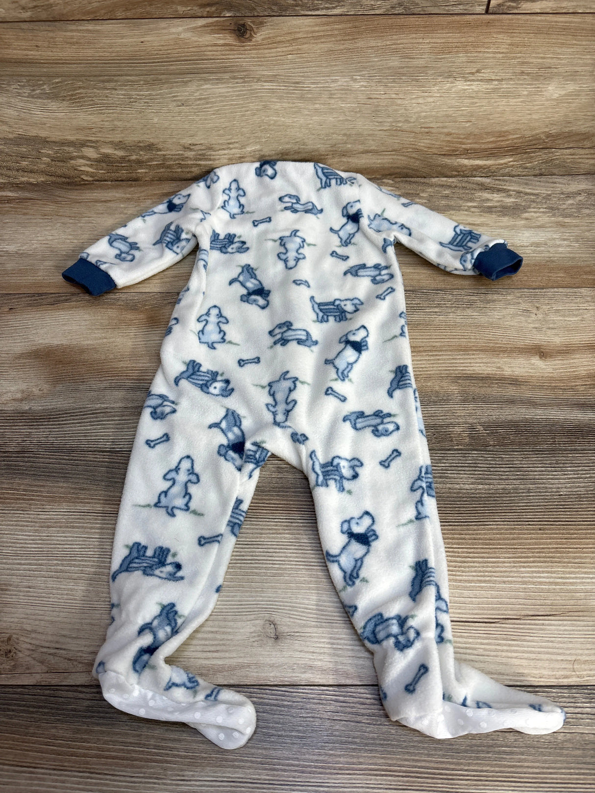 Chick Pea Dog Print Blanket Sleeper White sz 12m - Me n Mommy To Be