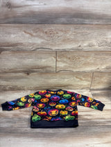 Shein Halloween Pumpkin Pullover Sweatshirt Black sz 4T