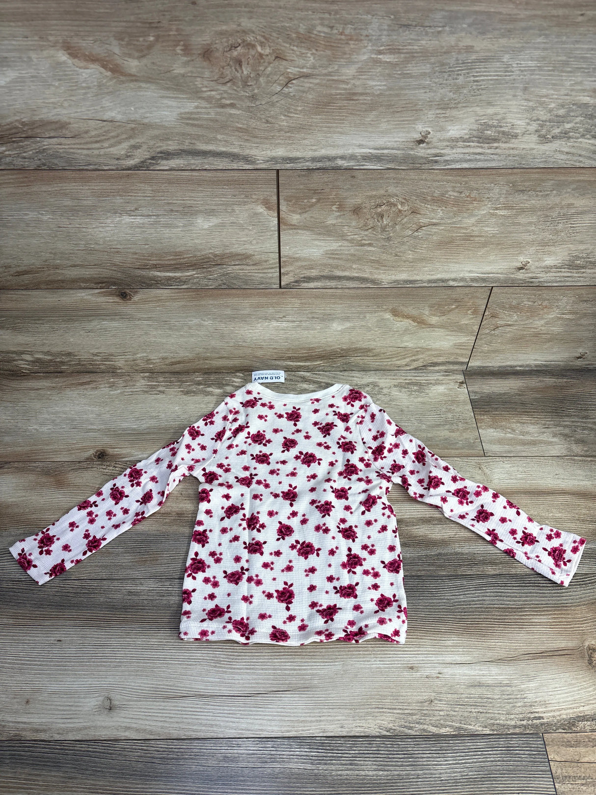 NEW Old Navy Floral Thermal Shirt White sz 5T