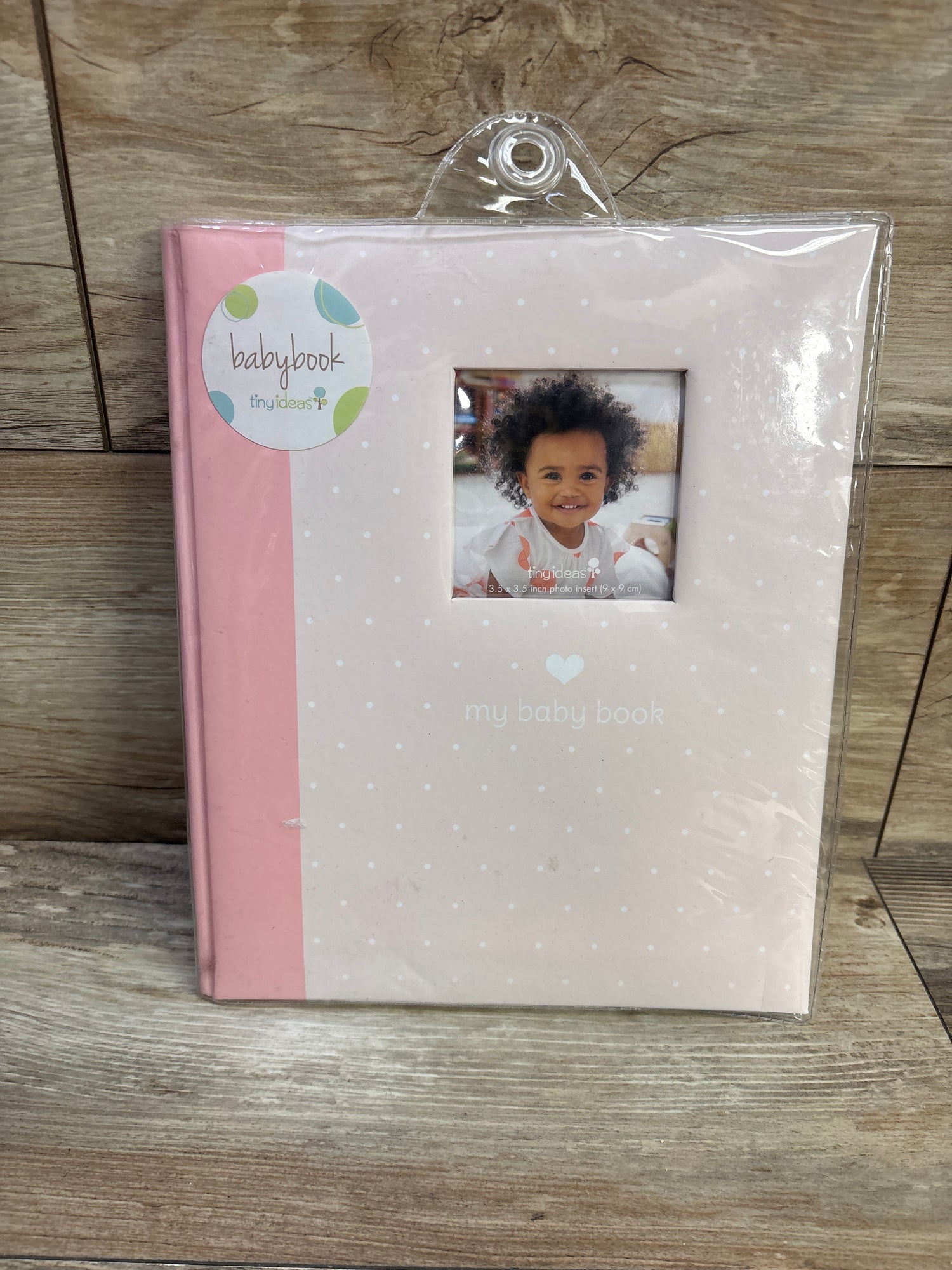 NEW Tiny Ideas 'My Baby Book' Pink Polka Dot Memory Book