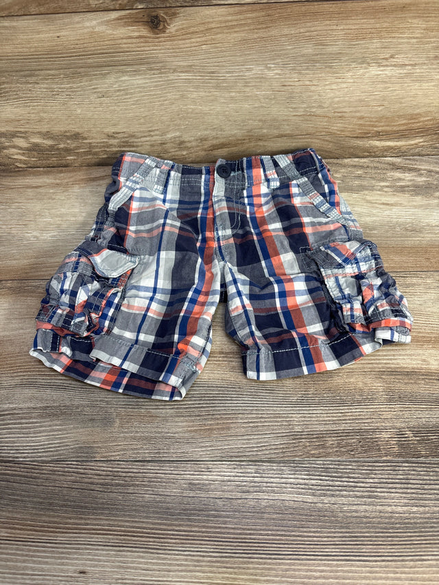 Oshkosh Plaid Cargo Shorts Grey sz 3T - Me n Mommy To Be