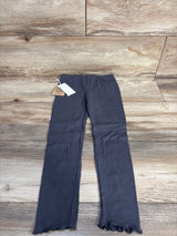 NEW Grayson Mini Waffle Knit Lettuce Trim Pants Grey sz 5T