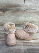 First Steps by Stepping Stone Faux Fur Boots, Tan sz 3c