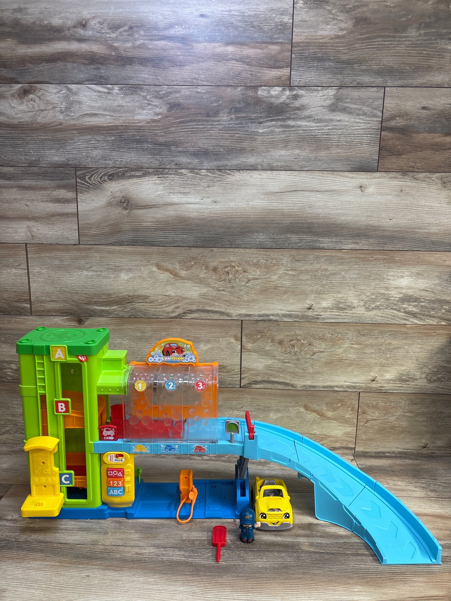 Fisher-Price Little People Light-Up Learning Garage Playset
