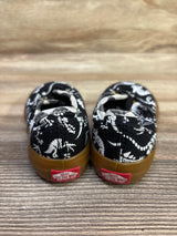 Vans Authentic Dinosaur Skeleton Sneakers Black sz 5.5c
