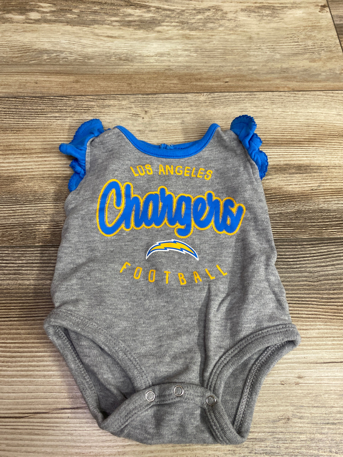 NFL Los Angeles Chargers Bodysuit Grey sz 0/3m