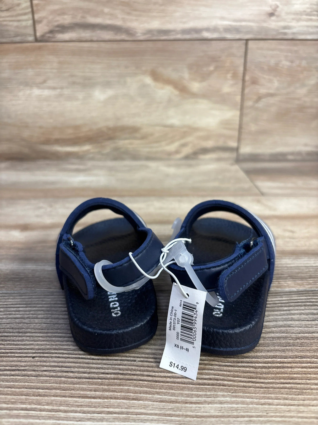 NEW Old Navy Pool Slide Sandals Navy sz 5-6c