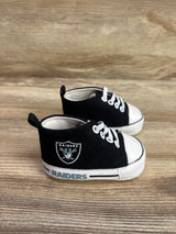 BabyFanatic NFL Las Vegas Raiders Pre-Walker Soft Sole Shoes Black sz 1/2c
