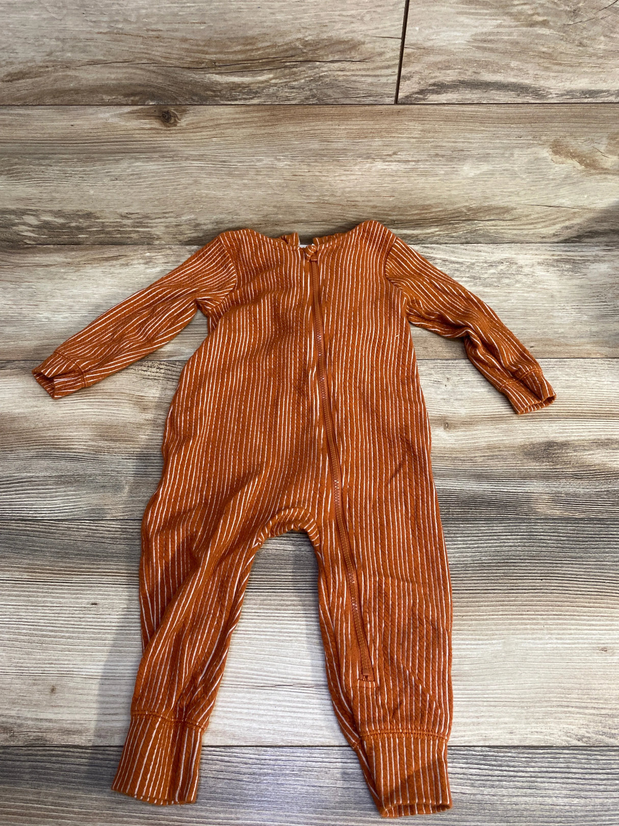 Cat & Jack Textured Hooded Coverall Rust sz 12m