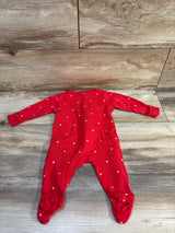 Old Navy Heart Print Sleeper Red sz 0-3m