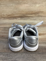 Air Jordan 1 Retro Low OG TD 'Metallic Silver' Sneakers sz 9c