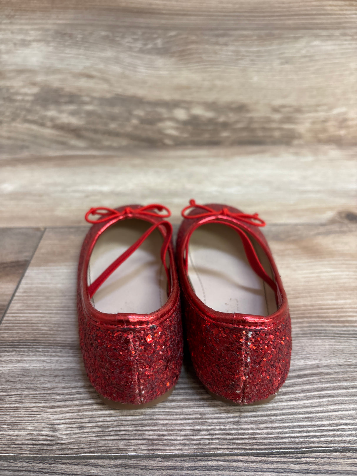 Dream Pairs Belle-01 Mary Jane Flats Red Glitter sz 8c