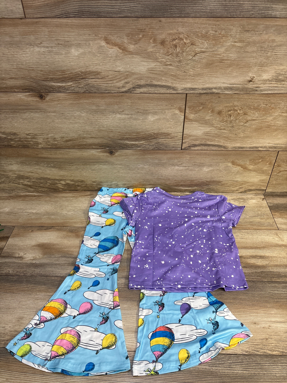 NWOT Dr. Seuss 2pc Oh, The Places You'll Go! Set Purple sz 5T