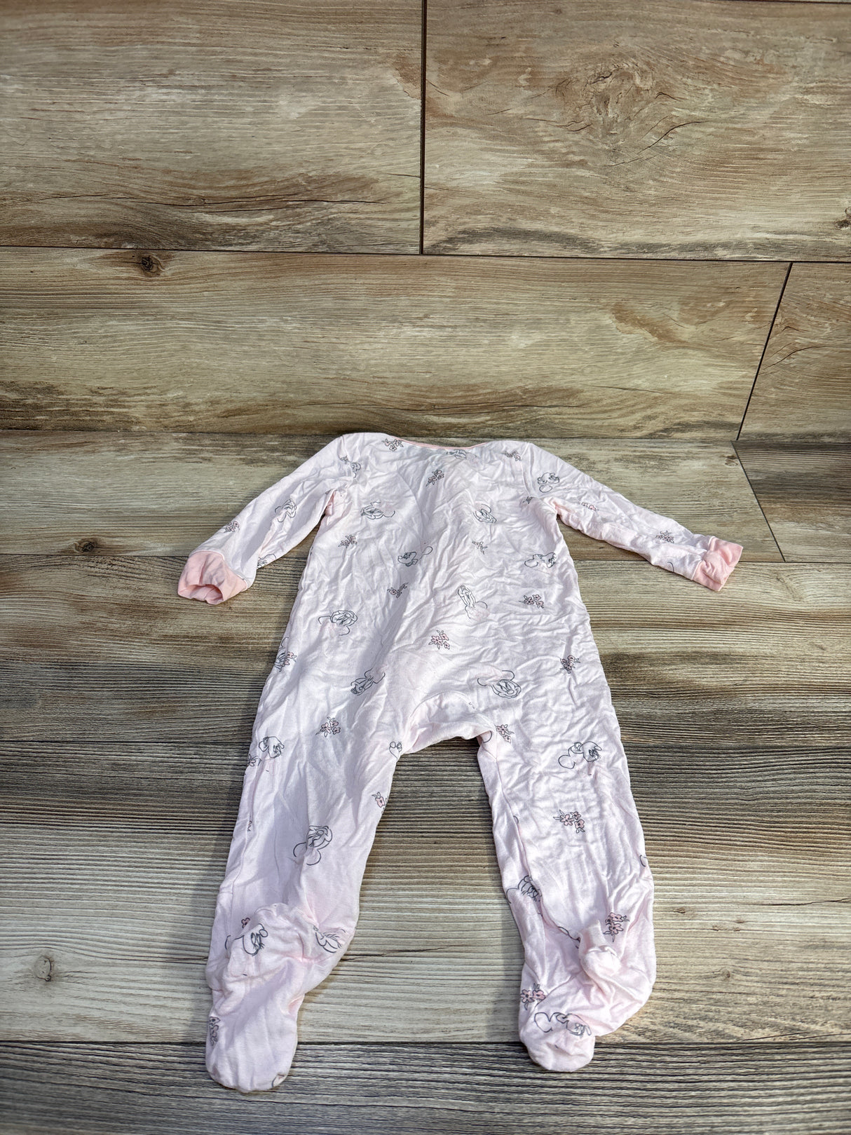 Disney Baby Minnie Mouse Bamboo Sleeper Pink sz 3-6m