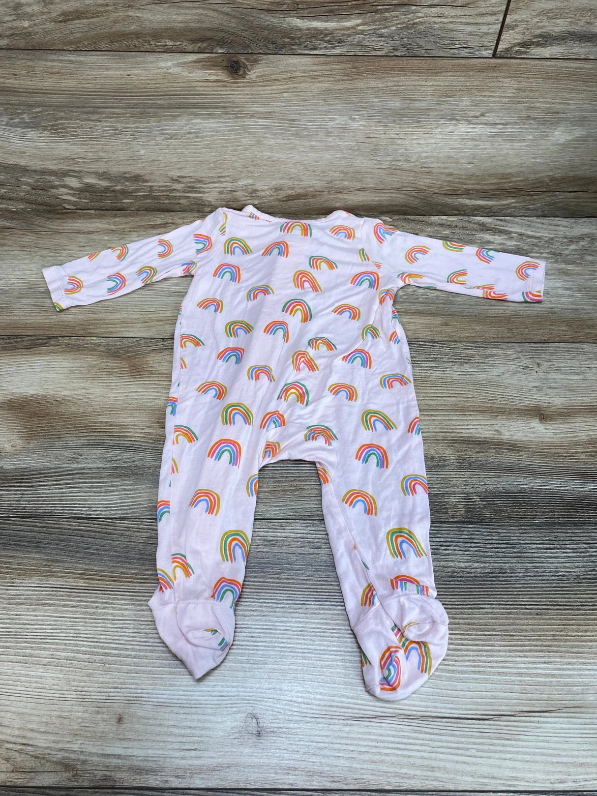 Mud Pie Pink Ruffle Rainbow Sleeper sz 0-3m