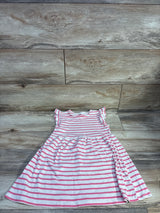 H&M Striped Ribbed Dress White sz 5/6T