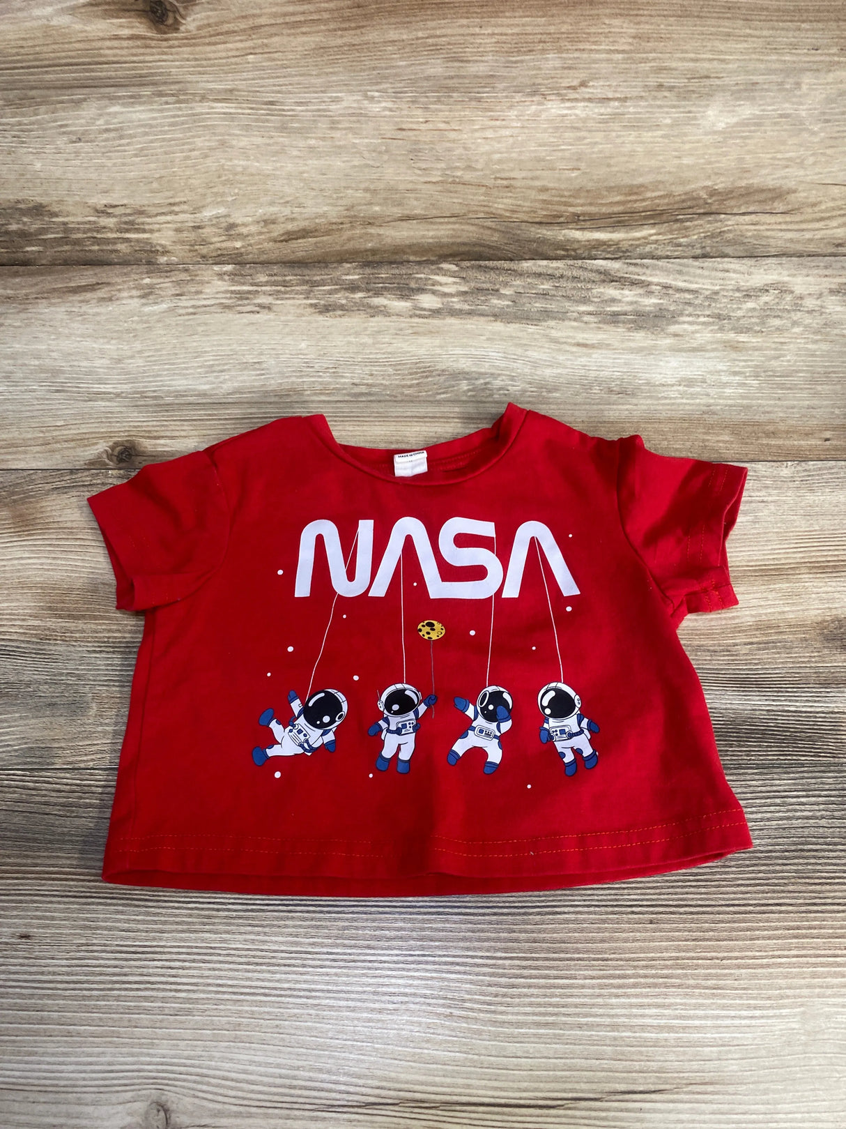 Shein NASA Shirt Red sz 9-12m