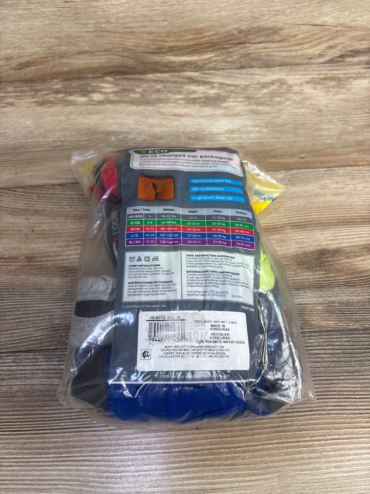 NEW Fruit of the Loom Boys' Boxer Briefs 10pk sz M (10-12)