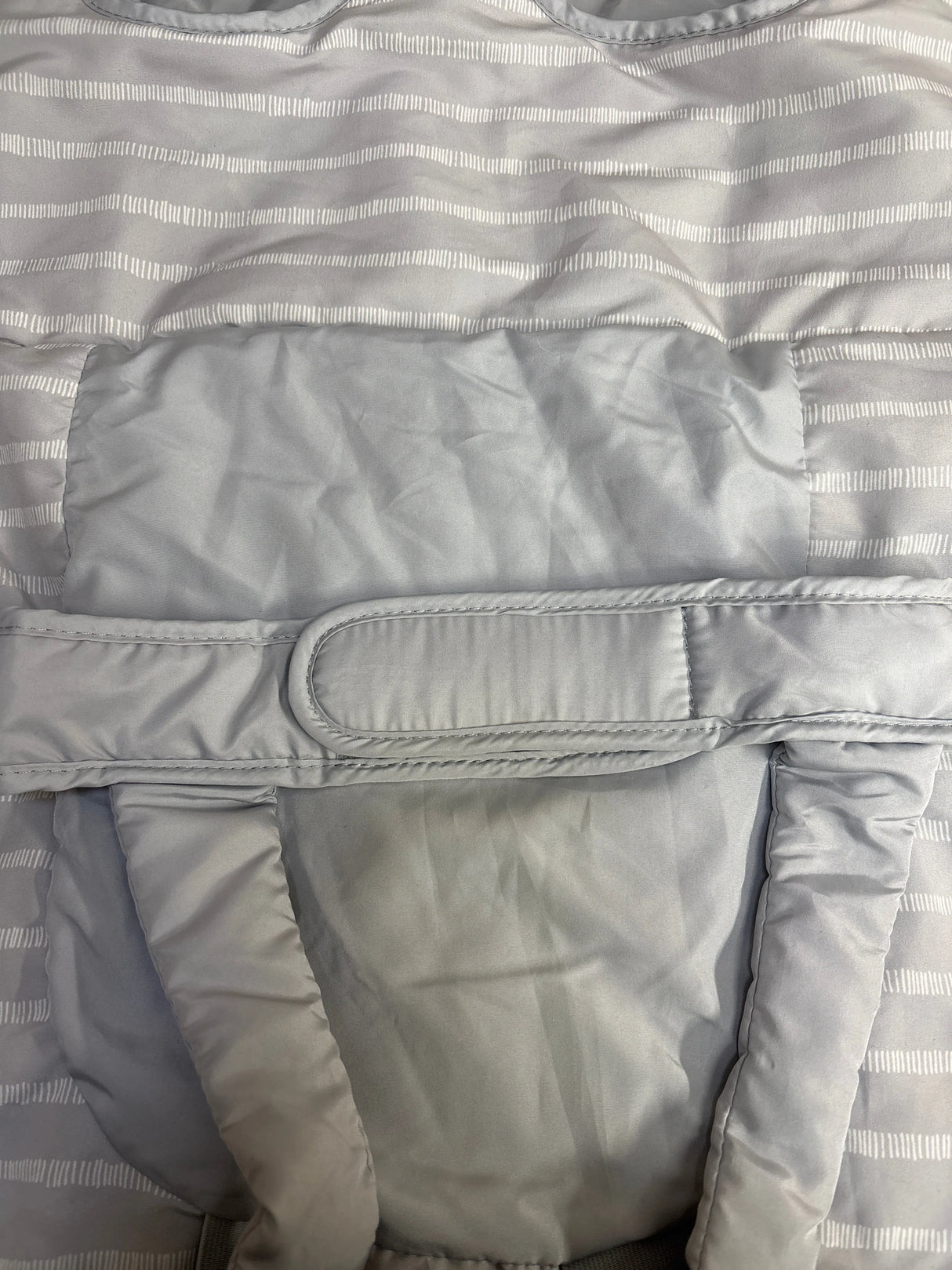 Go by Goldbug Shopping Cart And High Chair Cover - Gray Ticking Stripe