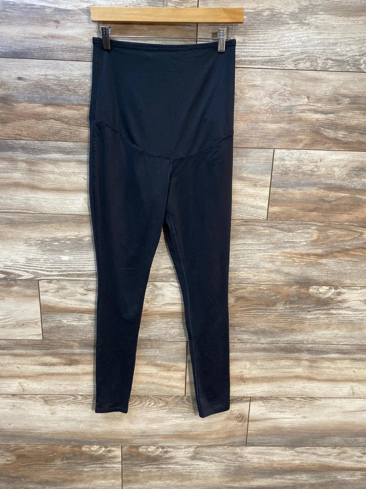 Isabel Maternity Cross Panel Active Leggings Black sz Small - Me 'n Mommy To Be